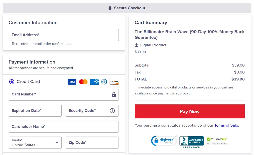 order billionaire brain wave
